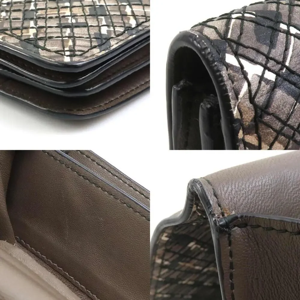 BOTTEGA VENETA Black Leather Intrecciato Clutch Bag